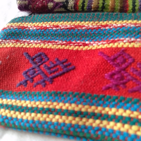 (2) Pouches - Native American Tribal Bags with Zippers - Picture 4 of 11